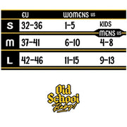 Old School Baby! Socks Size Chart - Lucky Skates