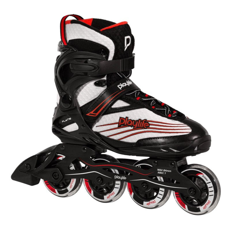 PlayLife Flyte Black Red 84 Inline Skates - Lucky Skates