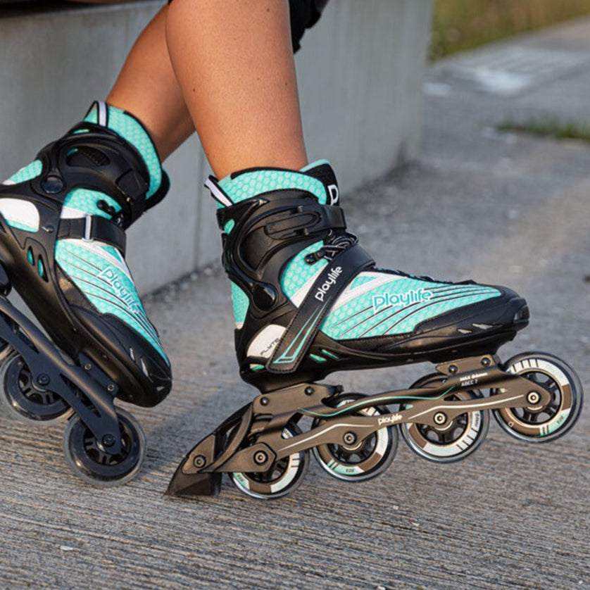 PlayLife Flyte Black Teal 84 Inline Skates - Lucky Skates