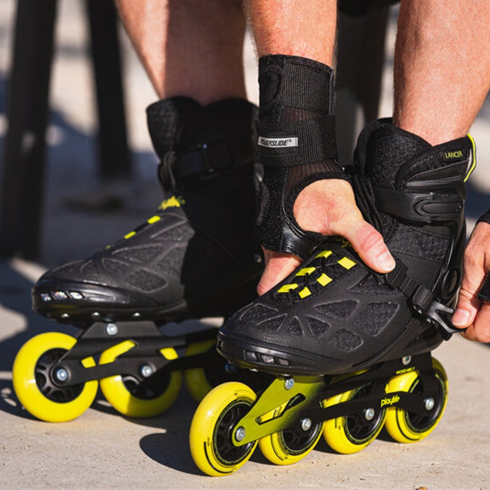 PlayLife Lancer 84 Mens Fitness Inline Skates Black/Yellow - Lucky Skates