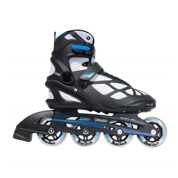 PlayLife Uno Black/Blue 80 Fitness Inline Skates - Lucky Skates