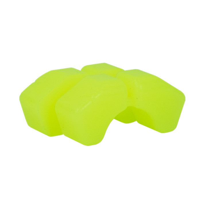 Powerdyne Roller Skate Arius Platinum New Split Butterfly Cushions / Bushings yellow green - Lucky Skates