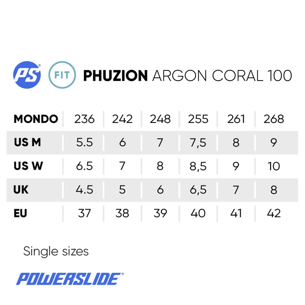 Powerslide Phuzion Argon Coral 100 Inline Skates - Lucky Skates