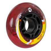 Powerslide Adventure Kids Clear Red Inline Skate Wheels 68mm 82A - Lucky Skates
