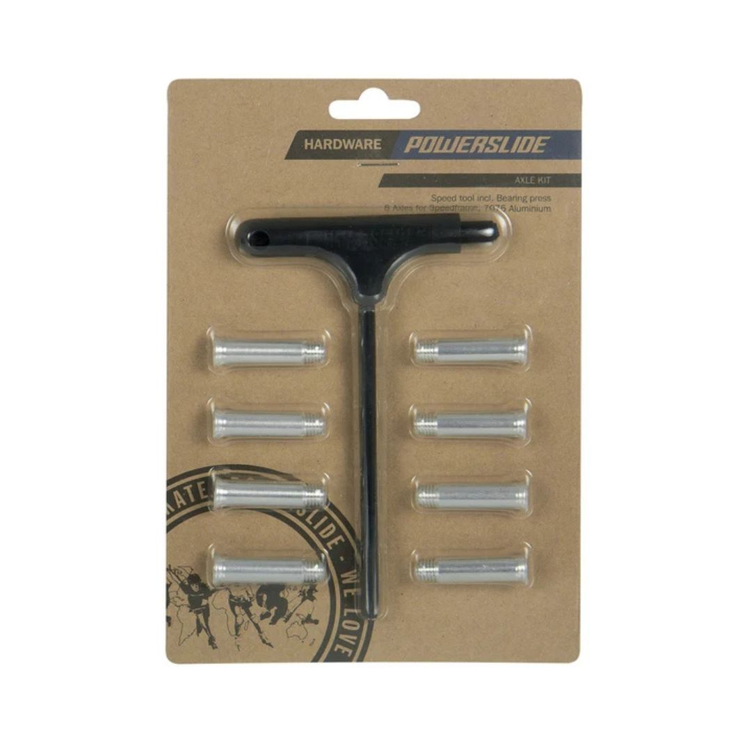  Powerslide Inline Skates Axle Set Aircraft Aluminium Torx 34mm 8mm 8 pack - Lucky Skates 