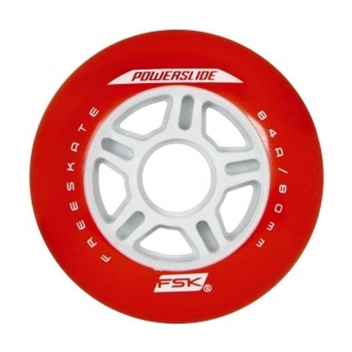 Powerslide Freeskate Red Inline Skate Wheels - 4 Pack - Lucky Skates