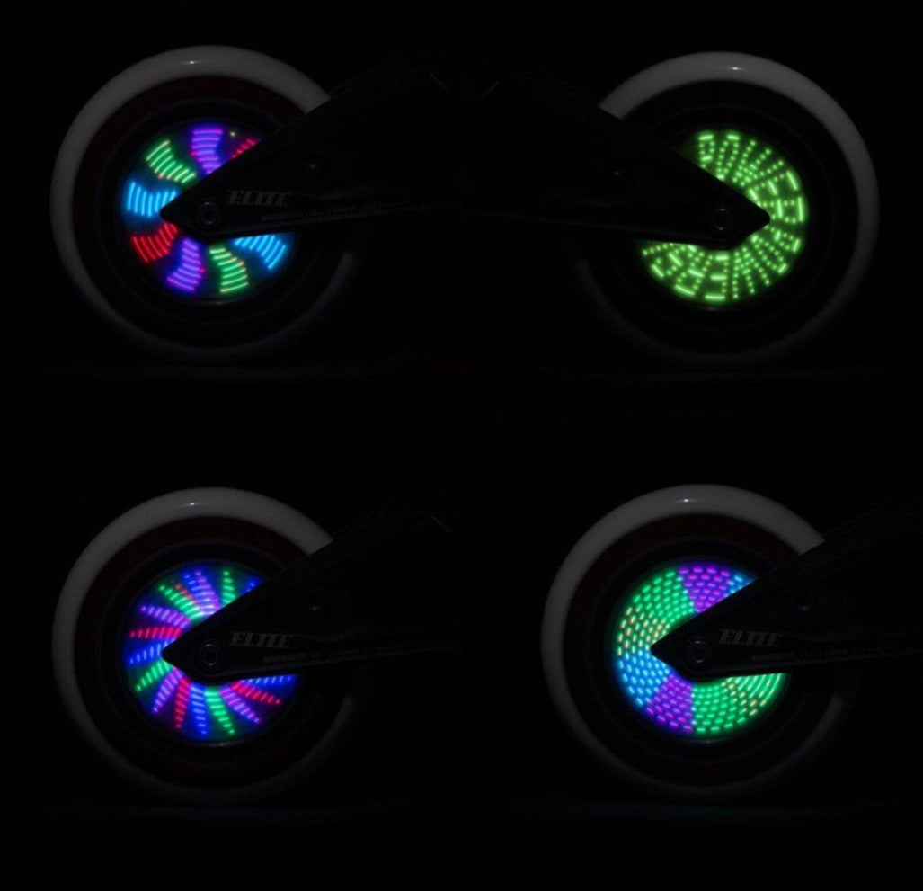 Powerslide Graphix Colour LED Light Up Inline Wheel 125mm 85A - Lucky Skates