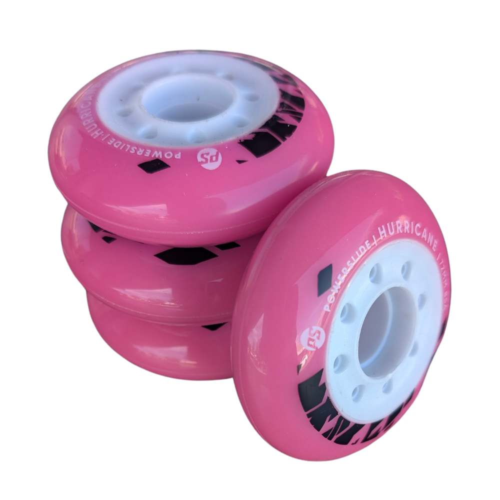Powerslide Hurricane Pink Inline Skate Wheel 85A - 4 Pack - Lucky Skates