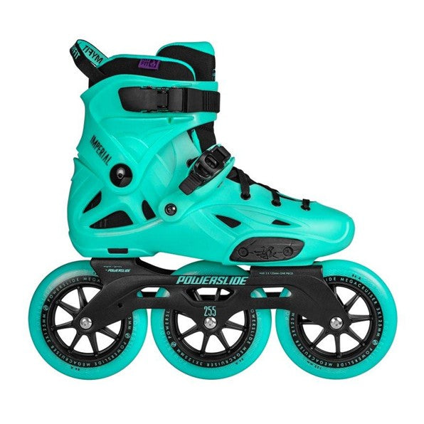 Powerslide Imperial 125 Jade Glow In The Dark Inline Tri Skates Aqua Teal - Lucky Skates