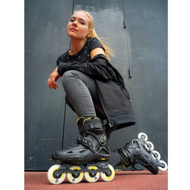 Powerslide Imperial One 80 Yellow Inline Skates - Lucky Skates