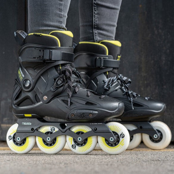 Powerslide Imperial One 80 Yellow Inline Skates - Lucky Skates