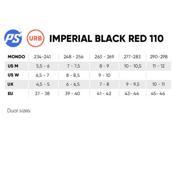Powerslide Imperial Black Red 110 Inline Skates