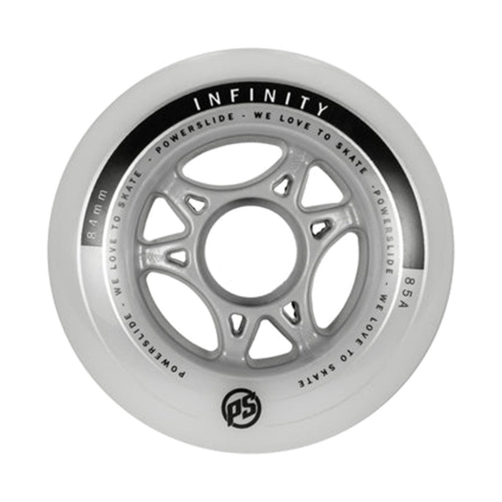 Powerslide Infinity II Inline Skate Wheel White - Lucky Skates