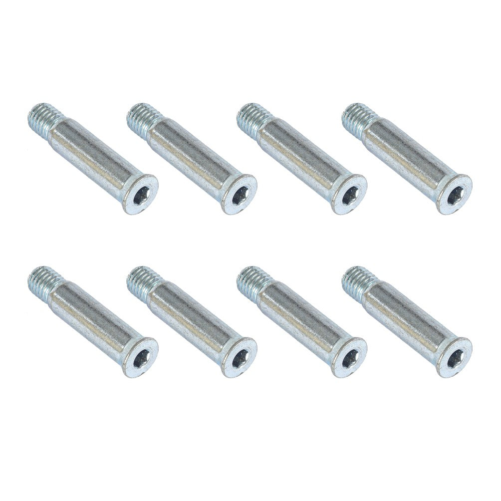 Powerslide Inline Skate Axle Set Steel Hex 36mm/8mm - 8 pack - Lucky Skates