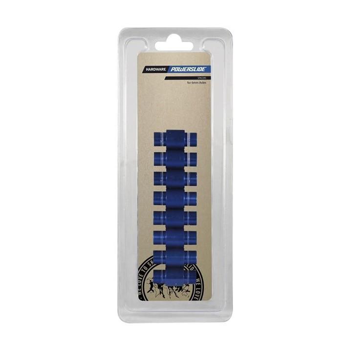 Powerslide Inline Skate Blue Spacer Pack 6mm - 8 Pack - Lucky Skates