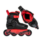 Powerslide Junior Kids Adjustable Inline Skates Black Red - Lucky Skates 