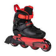 Powerslide Junior Kids Adjustable Inline Skates Black Red - Lucky Skates 