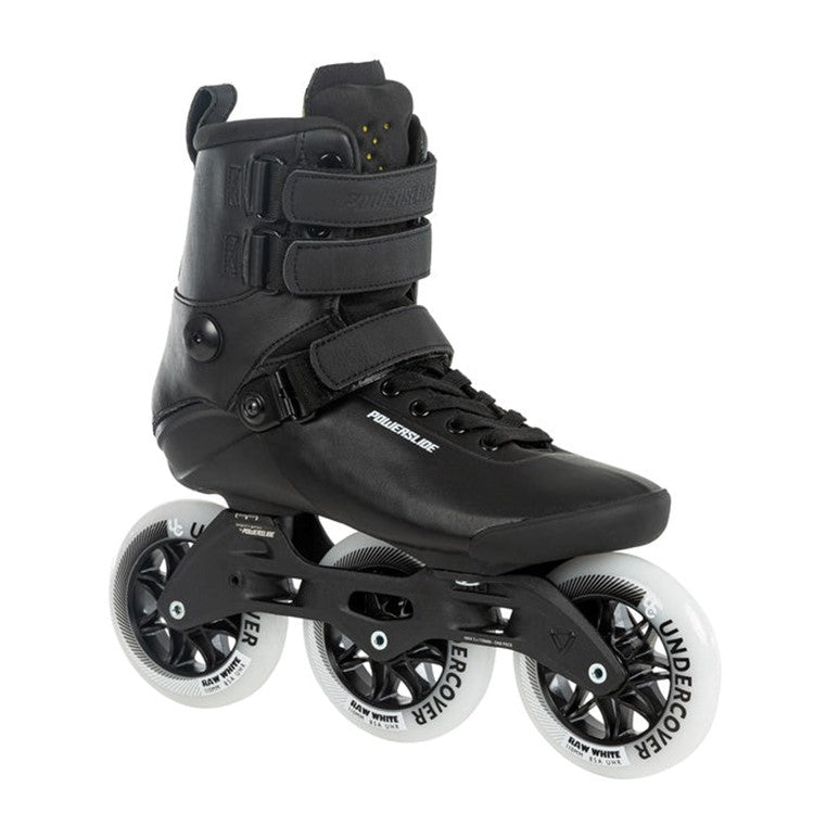 Powerslide Kaze Black 110 Inline Tri Skates - Lucky Skates