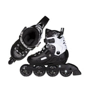 Powerslide Khaan Magic Black Childrens Adjustable Inline Skates Black White - Lucky Skates 