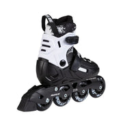 Powerslide Khaan Magic Black Childrens Adjustable Inline Skates Black White - Lucky Skates 