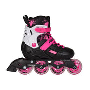 Powerslide Khaan Magic Kids Junior Adjustable Inline Skates Pink Black - Lucky Skates 