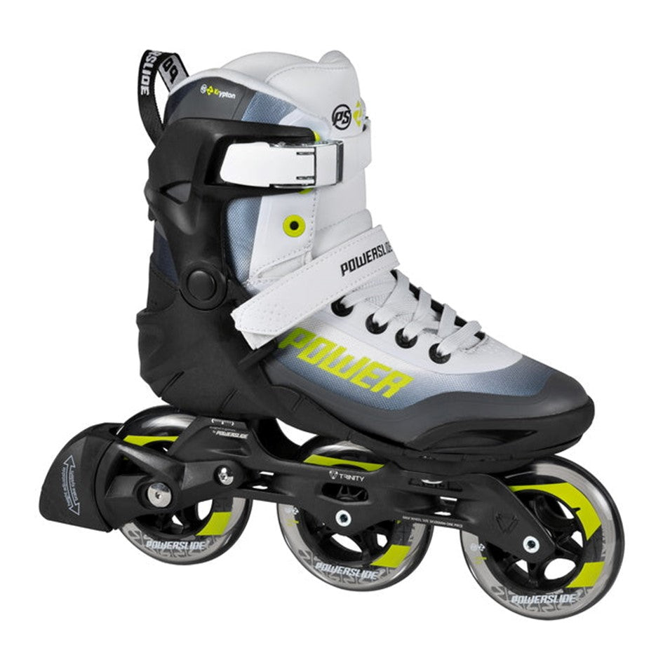 Powerslide Phuzion Krypton Voltage 100 Inline Tri Skates Lime - Lucky Skates 