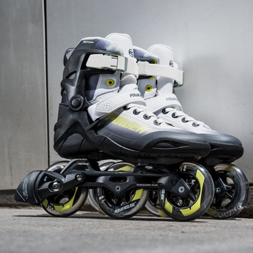 Powerslide Phuzion Krypton Voltage 100 Inline Tri Skates Lime - Lucky Skates 
