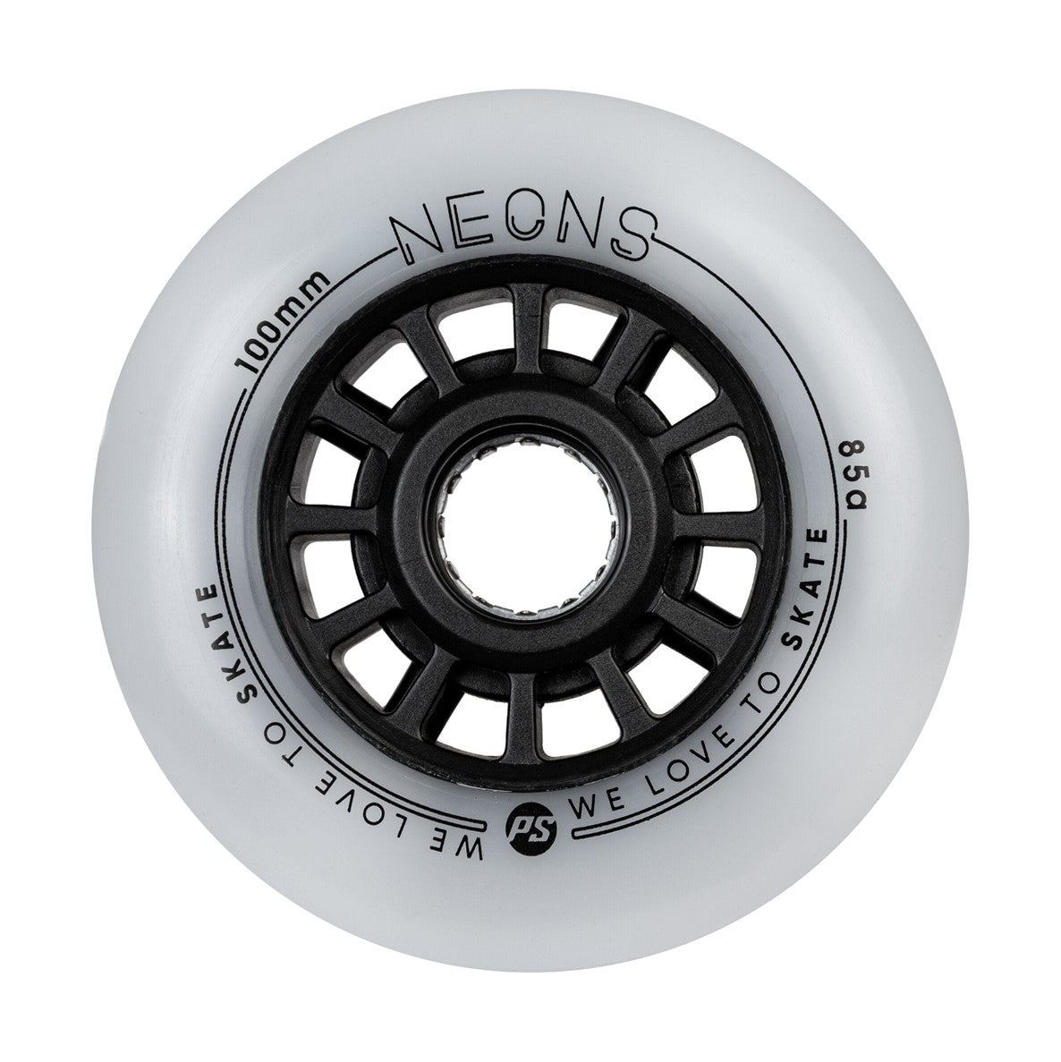 Powerslide Neons LED Light Up Inline Skate Wheels 100mm 85A - 3 Pack -  Lucky Skates