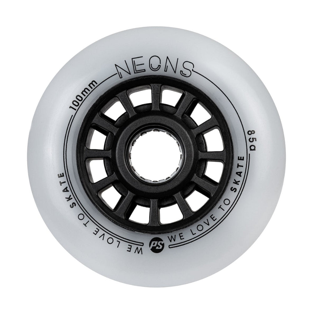 Powerslide Neons LED Light Up Inline Skate Wheels 100mm 85A -  Lucky Skates