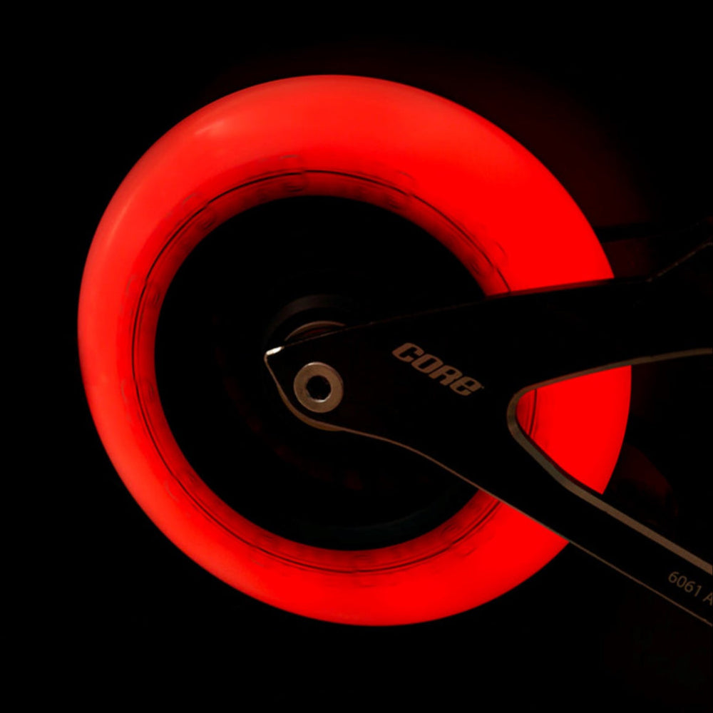 Powerslide Neons LED Light Up Inline Skate Wheels 85a 110mm Red - Lucky Skates