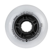 Powerslide Neons LED Inline Skate Wheels 80mm 85A White - Lucky Skates