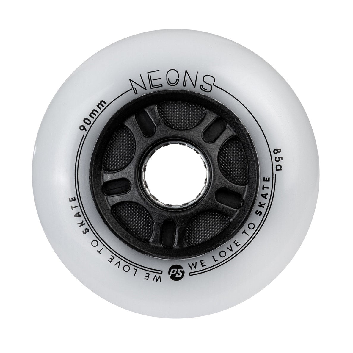 Powerslide Neons LED Light Up Inline Wheels 90mm 85A - 4 Pack - Lucky Skates