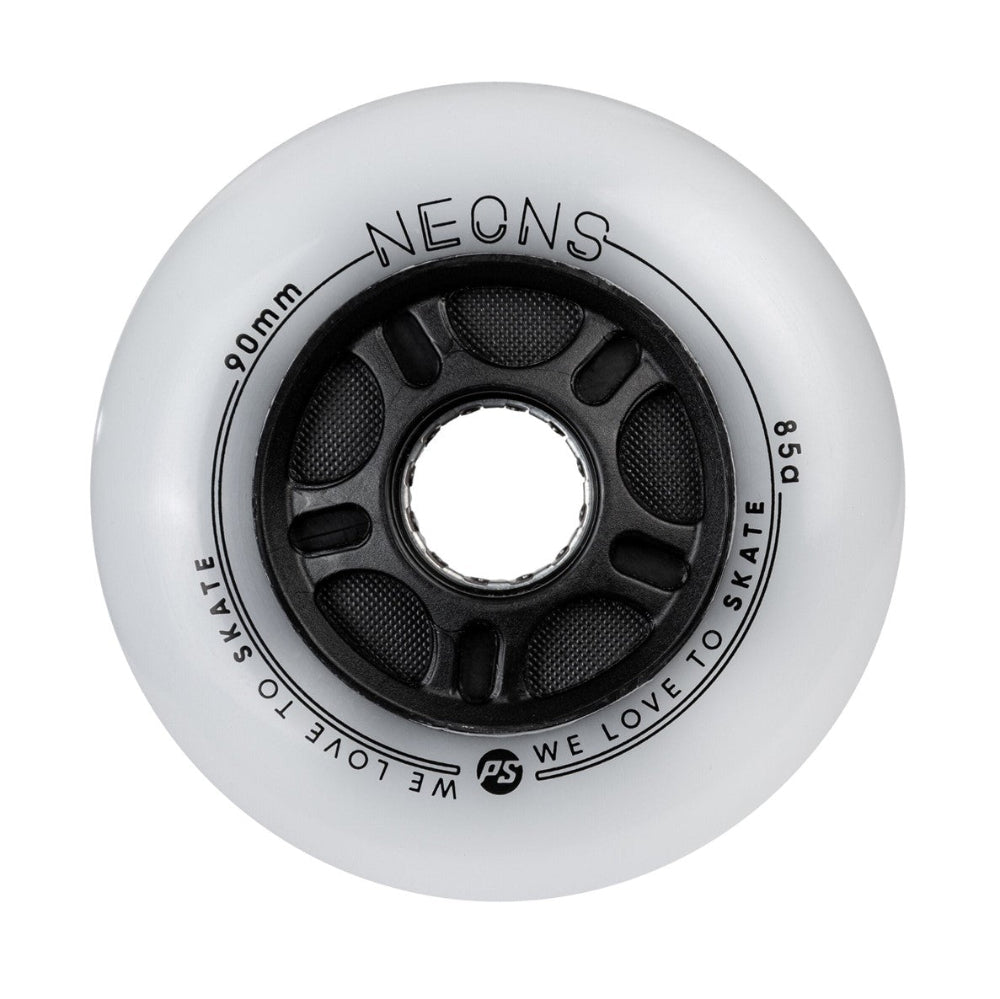Powerslide Neons LED Light Up Inline Wheels 90mm 85A - Lucky Skates
