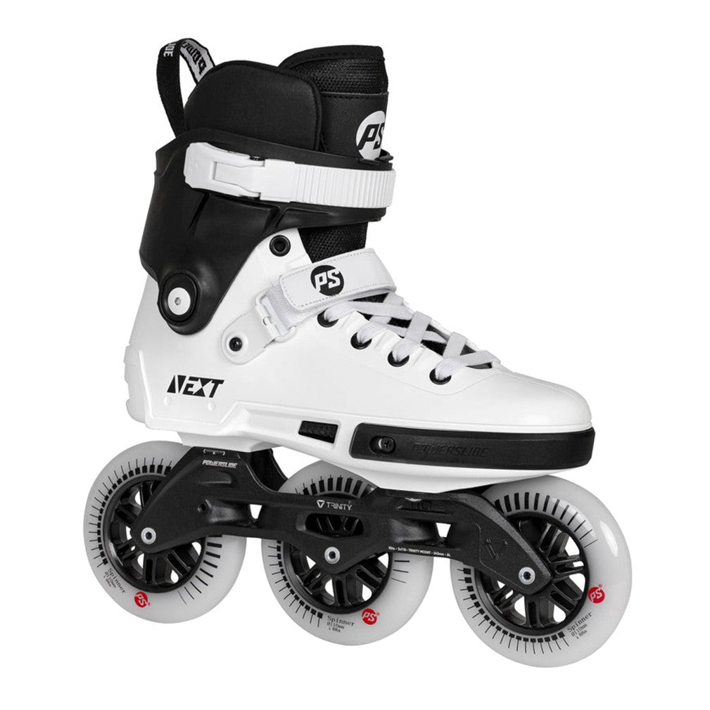 Powerslide Next Core White 110 Inline Tri Skates - Lucky Skates 