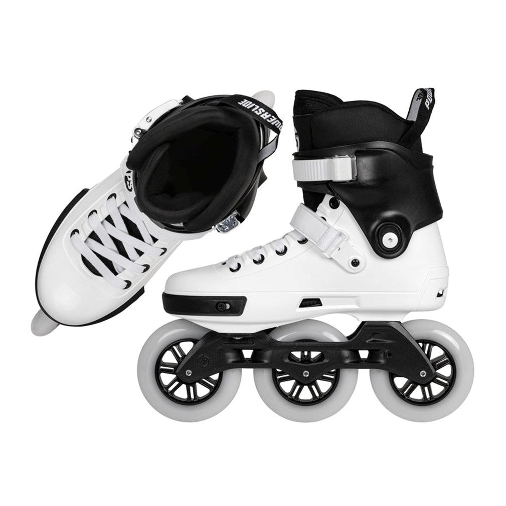 Powerslide Next Core White 110 Inline Tri Skates - Lucky Skates 