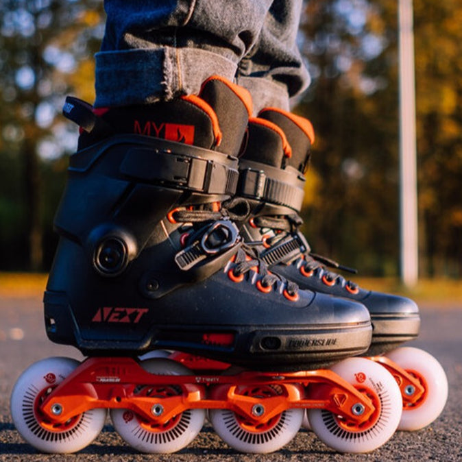 Powerslide Next Black Red 80 Inline Skates - Lucky Skates