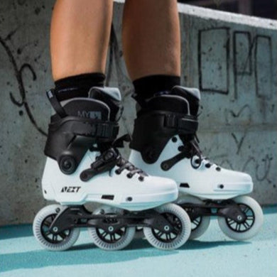Powerslide Next Black White 100 Inline Skates - Lucky Skates