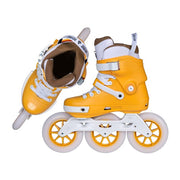 Powerslide Next Trinity Mustard Brown 125 Inline Tri  Skates - Lucky Skates