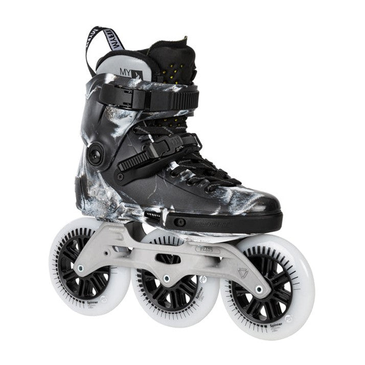 Powerslide Next Tie Dye Noir 125 Inline Tri Skates - Lucky Skates
