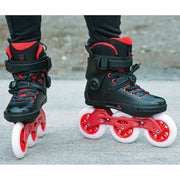 Powerslide Next Red Black 110 Inline Tri Skates - Lucky Skates