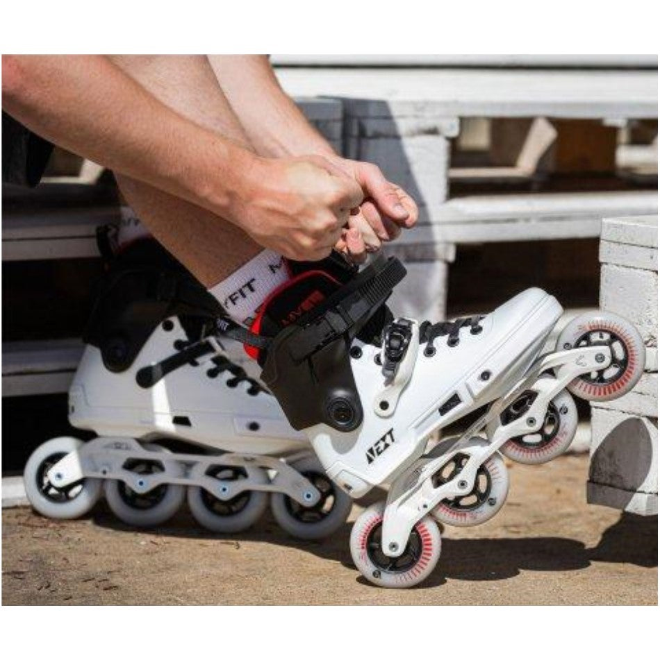 Powerslide Next White Black 90 Inline Skates *Last pairs* - Lucky Skates