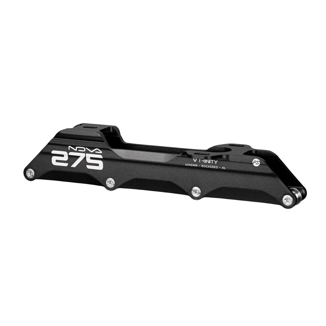 Powerslide Nova Black 275mm  4x90mm Trinity Inline Rockered Skate Frames - Lucky Skates