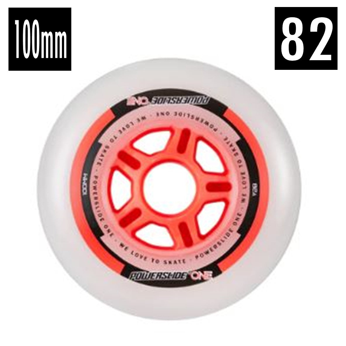 Powerslide ONE Inline Wheel 82A 90mm Lucky Skates Lucky Skates Pty Ltd