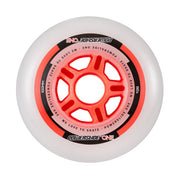 Powerslide ONE Inline Skate Wheel Red White 82a 100mm - Lucky Skates