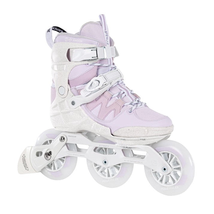 Powerslide Trinity Phuzion Argon Berry 110 Inline Tri Skates Pink - Lucky Skates