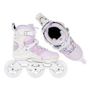 Powerslide Trinity Phuzion Argon Berry 110 Inline Tri Skates Pink - Lucky Skates