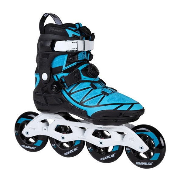 Powerslide Phuzion Trinity Argon Bluebird 100mm x 4 Inline Skates Blue - Lucky Skates