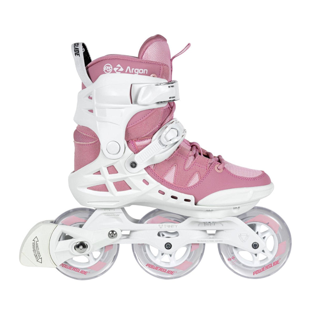 Powerslide Phuzion Argon Rose 100 Womens Tri Inline Skates - Lucky Skates