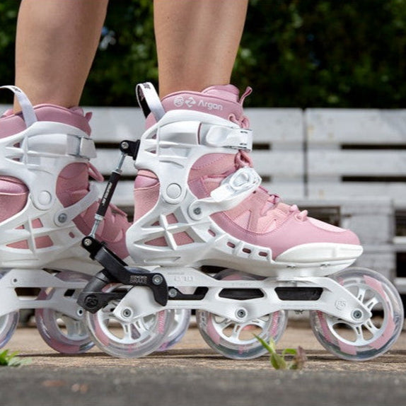 Powerslide Phuzion Argon Syncro Rose Pink 110 Inline Tri Skates - Lucky Skates
