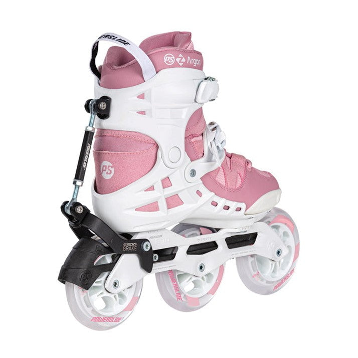 Powerslide Phuzion Argon Syncro Rose Pink 110 Inline Tri Skates - Lucky Skates